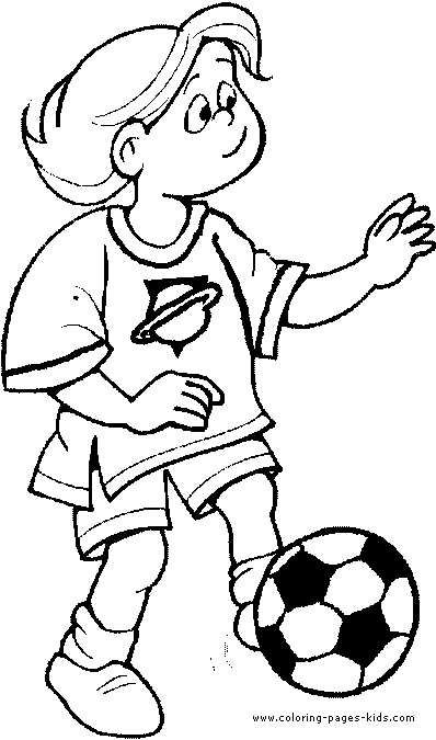 Soccer Color Page Coloring Pages For Kids Sports Coloring
