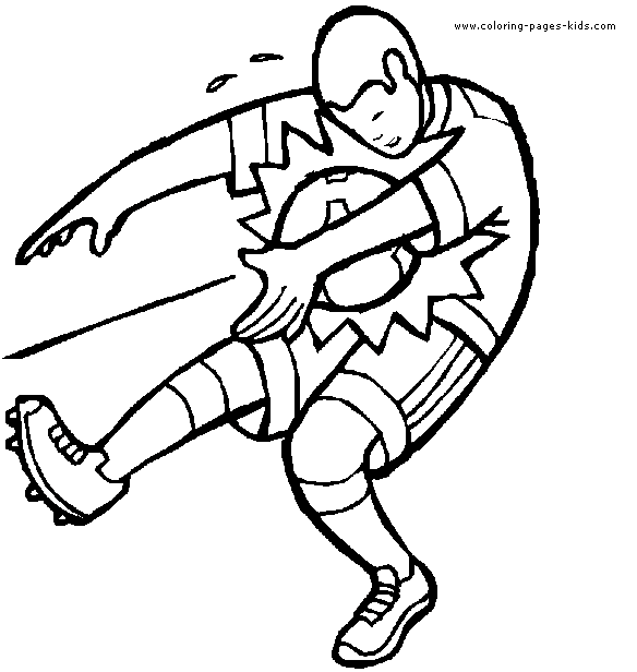 Soccer coloring sheet