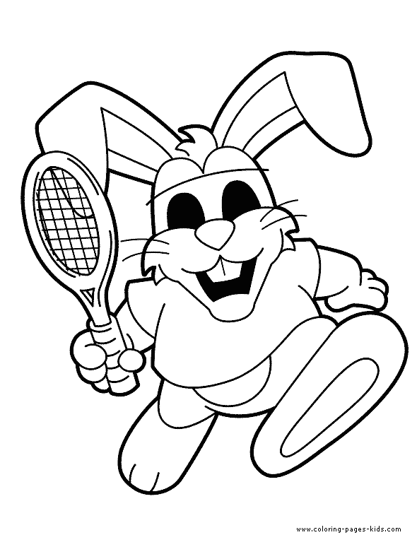 Tennis Color Page Free Printable Coloring Sheets For Kids