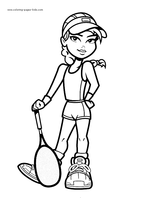 Tennis coloring pages for kids