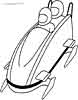 Bobsled coloring page