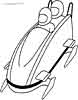 Bobsled coloring page