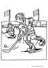 Printable Ice hockey colouring plate