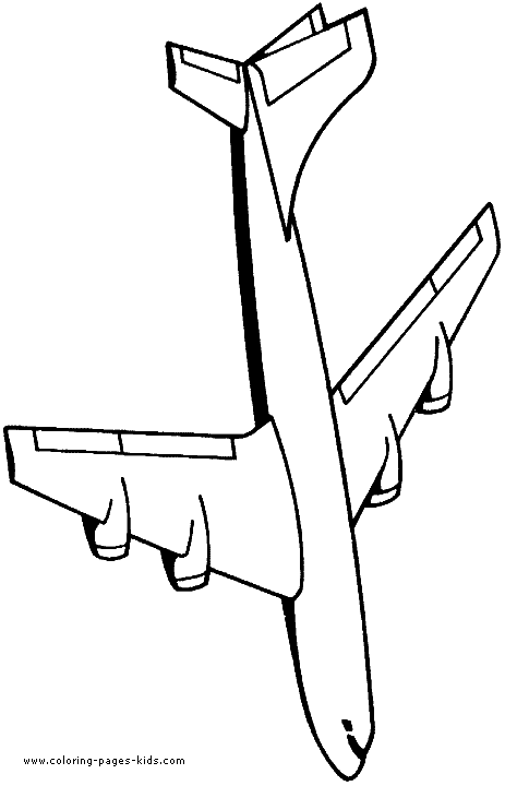 Airplane coloring page - Coloring pages for kids - Transportation ...