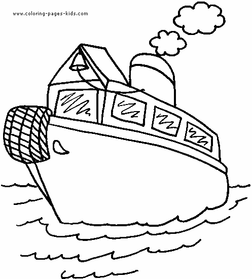 boat color page, transportation coloring pages, color plate, coloring sheet,printable coloring picture