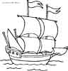 Ship coloring page