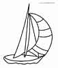 Printable Sailboat coloring picture