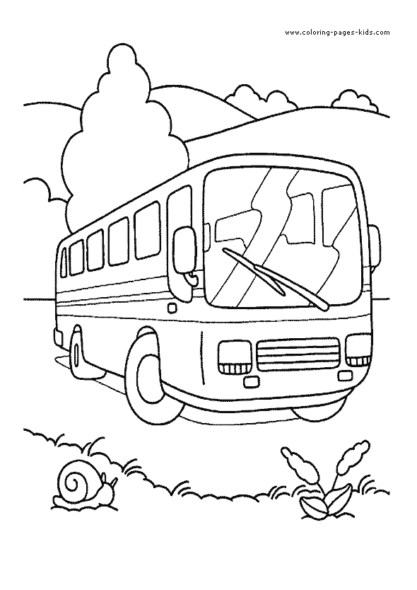 bus color page transportation coloring pages, color plate, coloring sheet,printable coloring picture