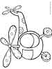 Helicopter coloring page for kids