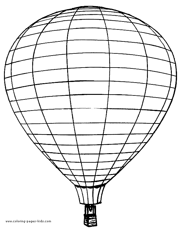 Hot Air Balloon Color Pages Coloring Pages For Kids