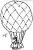 Hot air balloon coloring