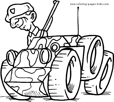 coloring military tanks pages