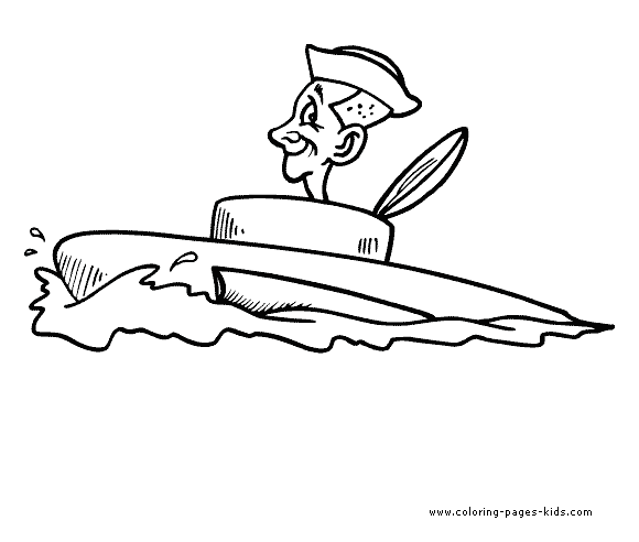 Submarine Color Pages Coloring Pages For Kids