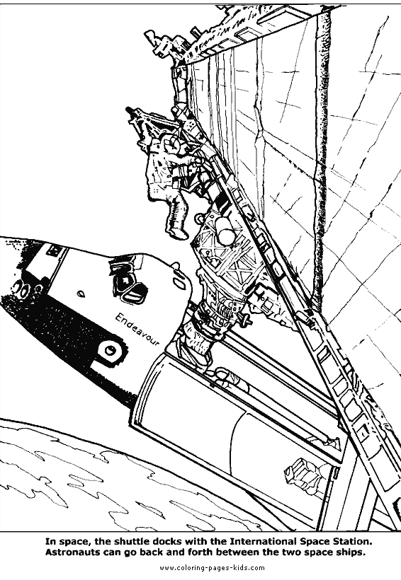 Space Shuttle color page transportation coloring pages, color plate, coloring sheet,printable coloring picture