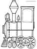 train coloring page for kids