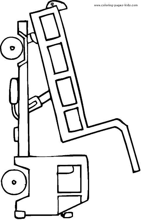 Truck color pages - Coloring pages for kids - Transportation coloring pages - printable coloring