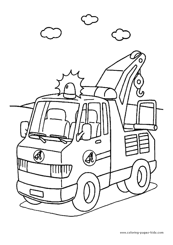 Truck color page, transportation coloring pages, color plate, coloring sheet,printable coloring picture