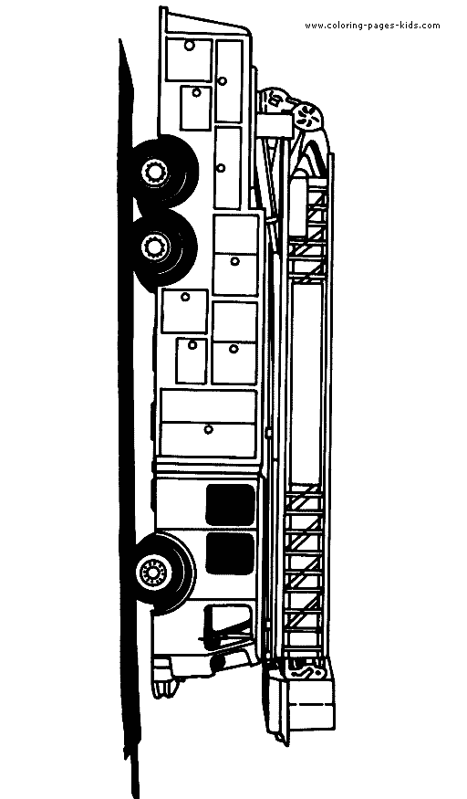 Truck color pages - Coloring pages for kids - Transportation coloring